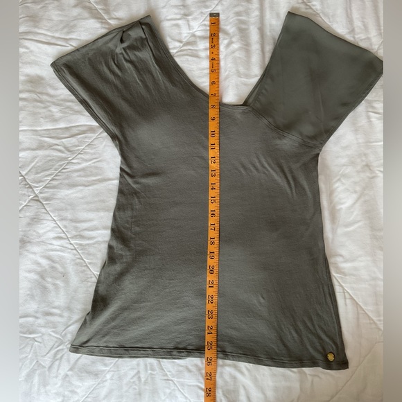 *Flawed* IKKS Pure Edition Sage Asymmetrical Flowing Top - Picture 6 of 14